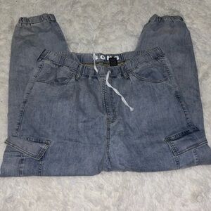 S.O.N.G. Denim Cargo Joggers